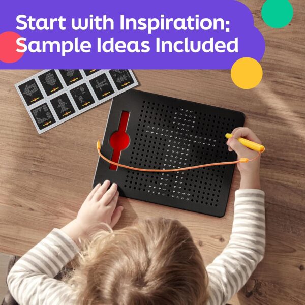 magnetic drawing board with beads