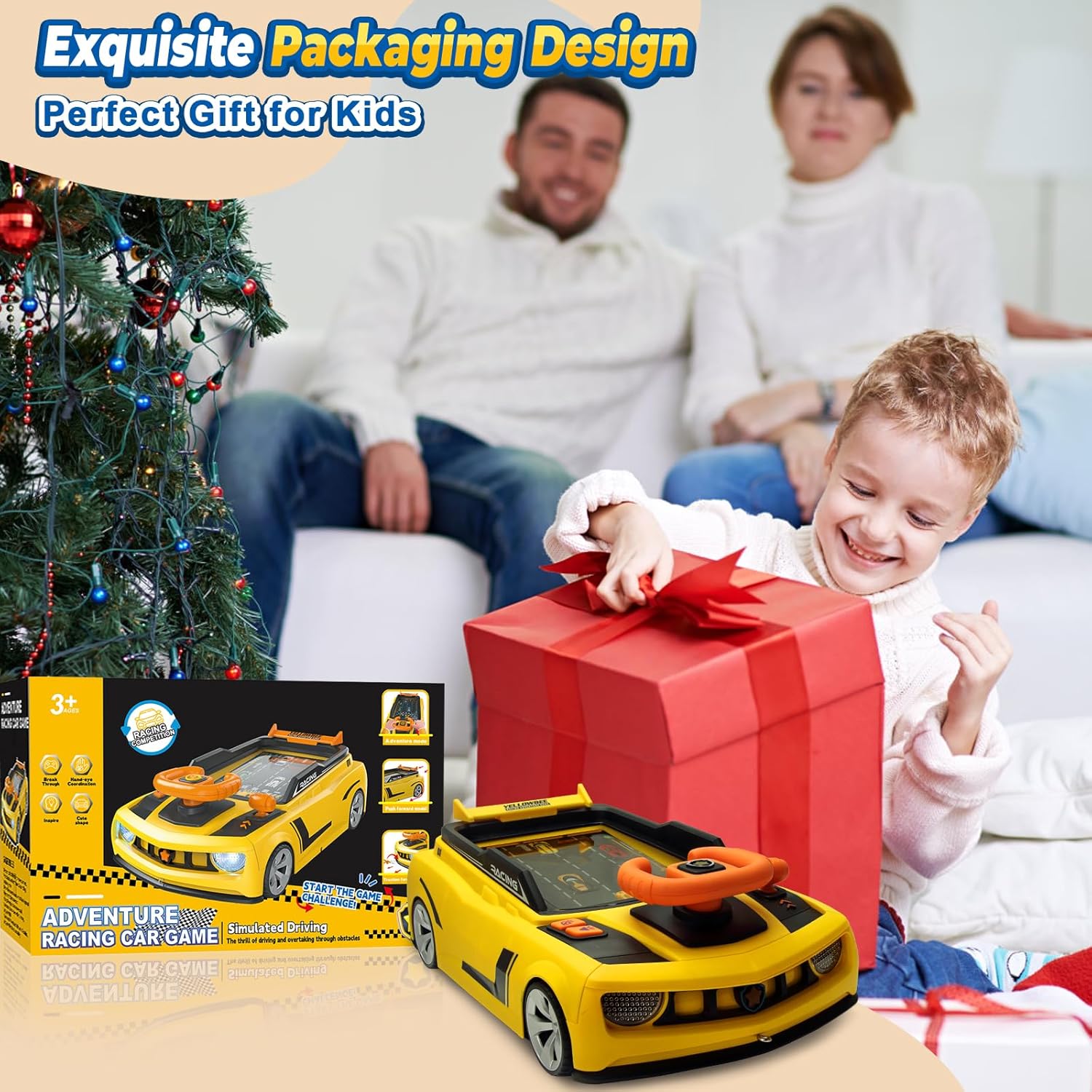 Toys Car Simulator Steering Wheel Racing Game