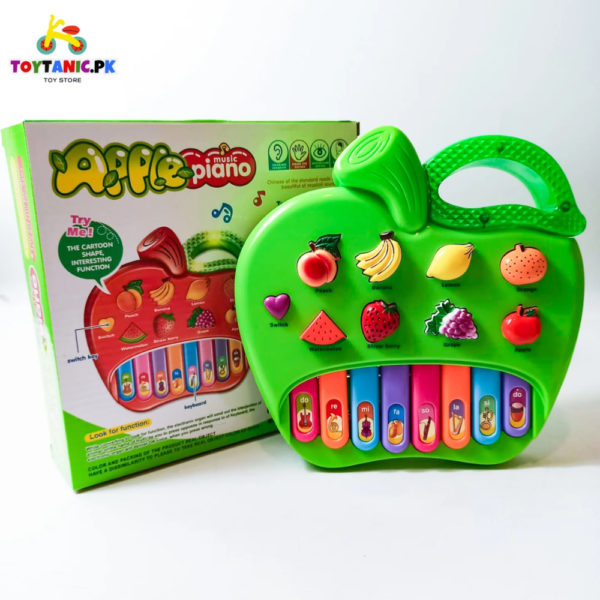 Apple Piano Toy for Kids with Lights and Music - Image 2