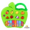 Apple Piano Toy for Kids with Lights and Music