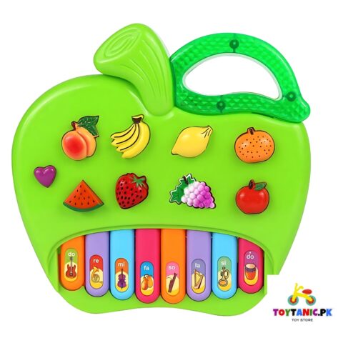 Apple Piano Toy for Kids with Lights and Music