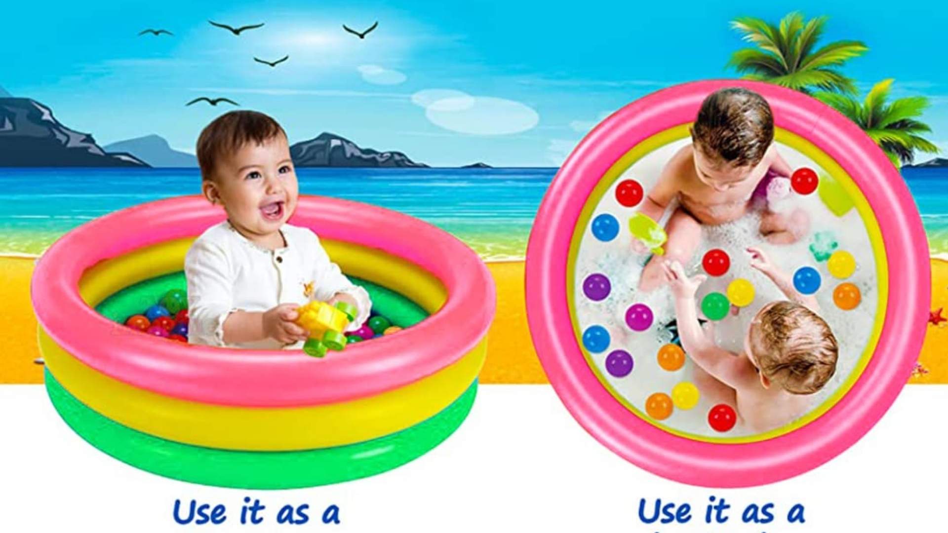 Mini inflatable pool for kids