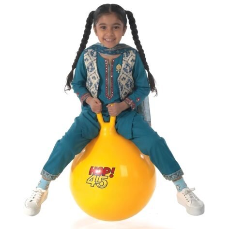 Hopper Jumping Ball for Kids – Best 45 cm Inflatable Bouncing Ball with Handles