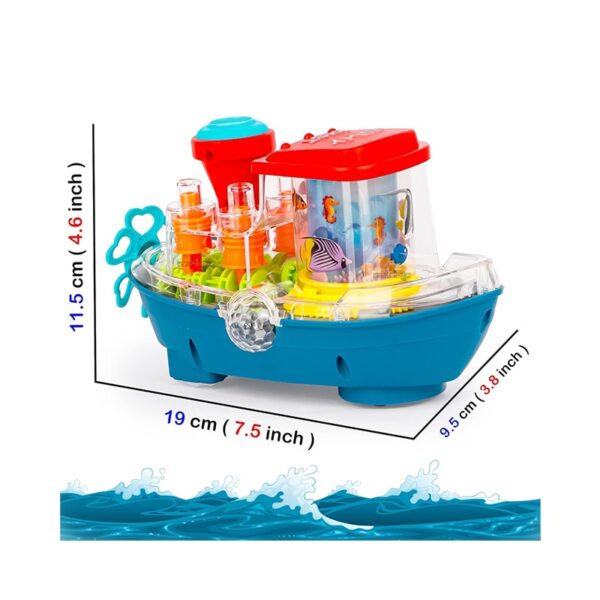 Gear Land Ship Toy With Music and Lights - Image 2