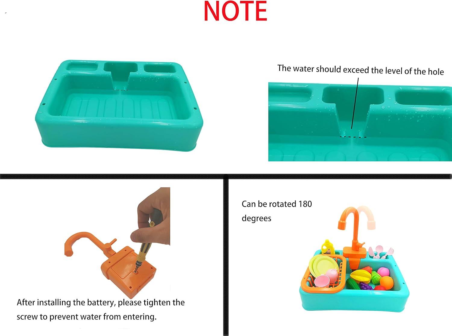 kids kitchen sink pretend play