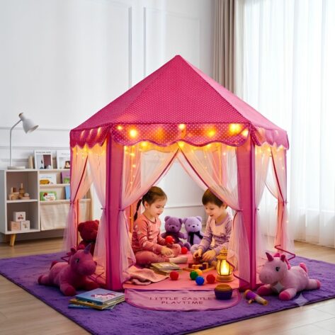 Princess Tent House for Girls and Boys Up to 10 Years