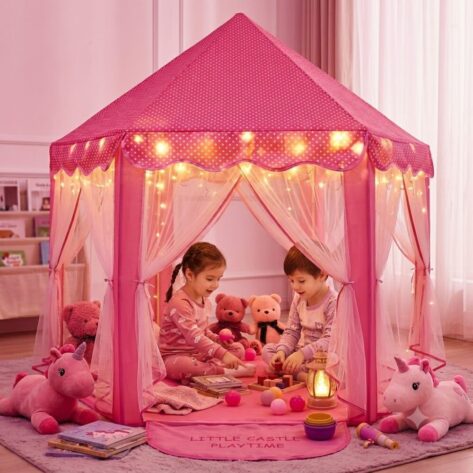 Princess Tent House for Girls and Boys Up to 10 Years