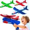 Airplane Launcher Gun for Kids – Foam Glider Plane Catapult Toy