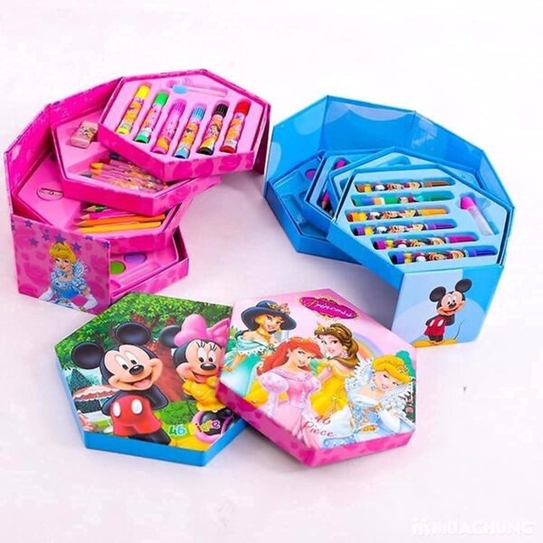 46 Pc Drawing Art Set With Water Color Pencils and Crayons Sketch Pens - Image 9
