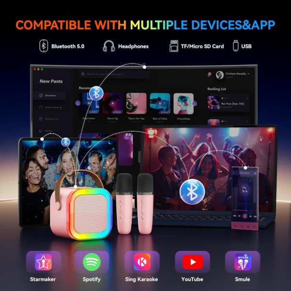 Wireless microphone and speaker for kids