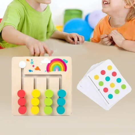 Montessori Slide Color Puzzle Board Game