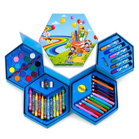 Best 46 Pc Drawing Art Set for Kids