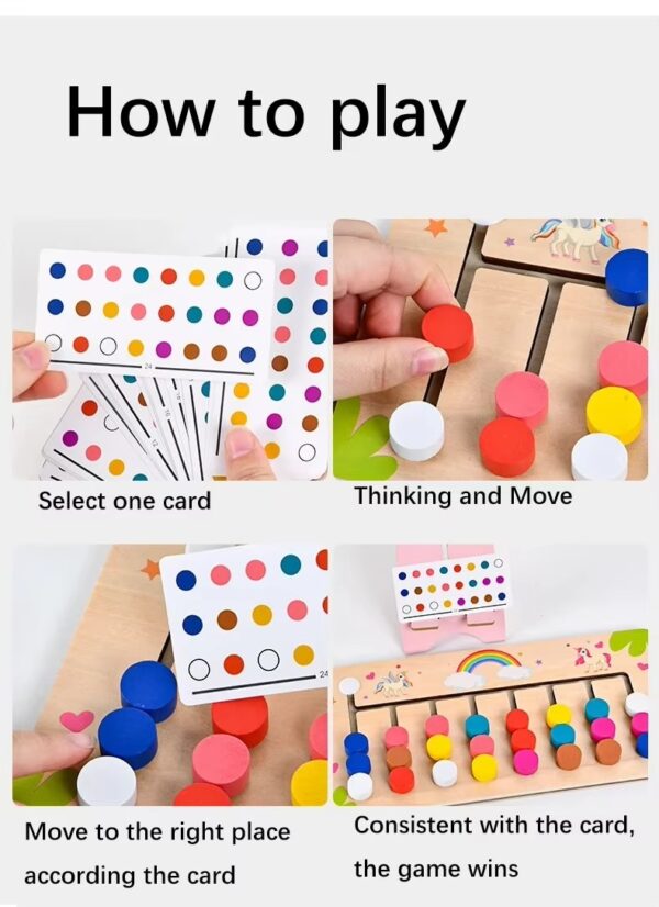 wooden color puzzle