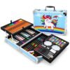 145 Pcs Drawing Set for Kids – Art & Coloring Kit with Aluminum Case