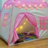 Pink Castle Tent House for Girls | Indoor & Outdoor Kids Play Tent (Up to 8 Years)