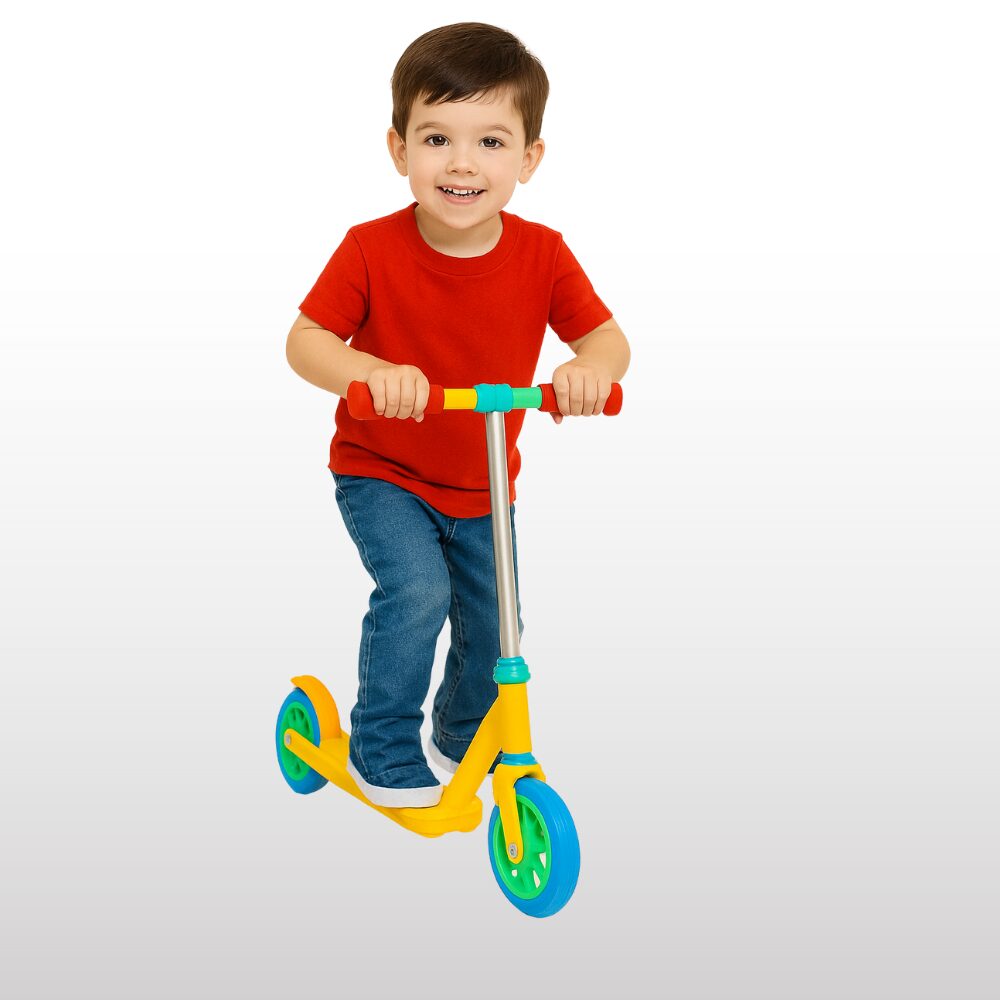 Kids play toys