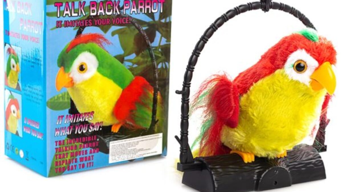 Talk Back Talking Parrot Toy – Repeats Speech, Educational Fun