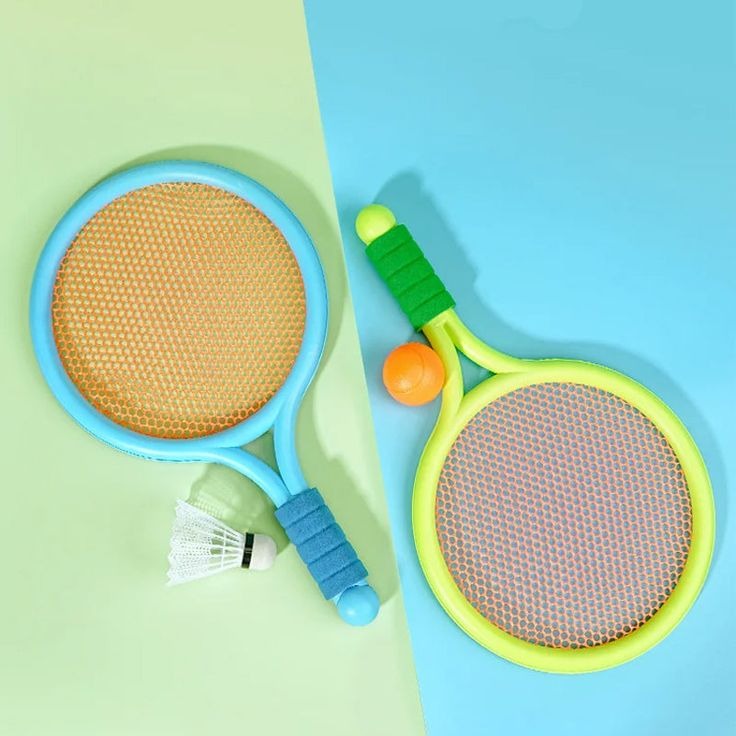 Badminton Rackets For Kids with Shuttle and Tennis Ball