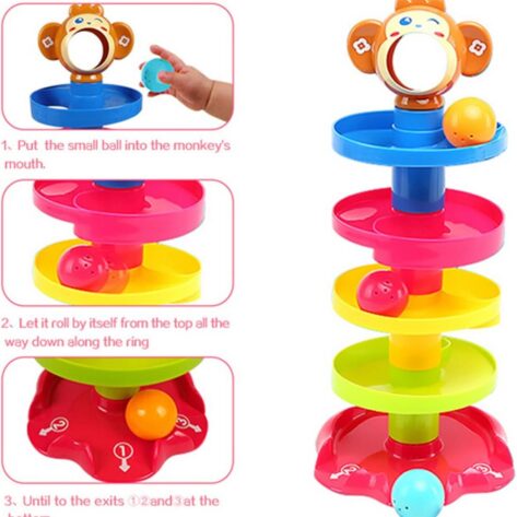 Roll the Ball Mobkey Toy for Kids
