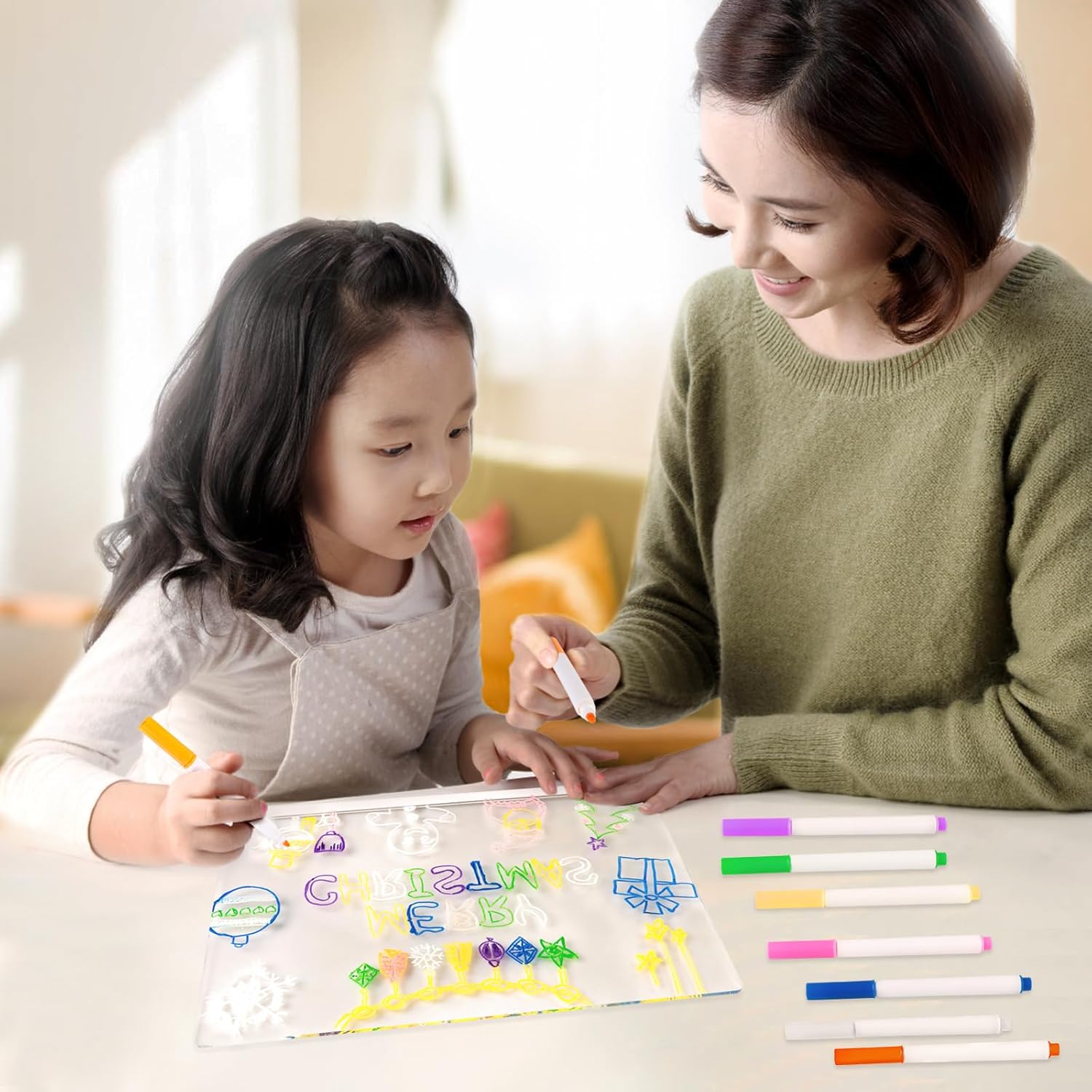 Acrylic Led Writing Board with Light (20x20cm) - Image 5