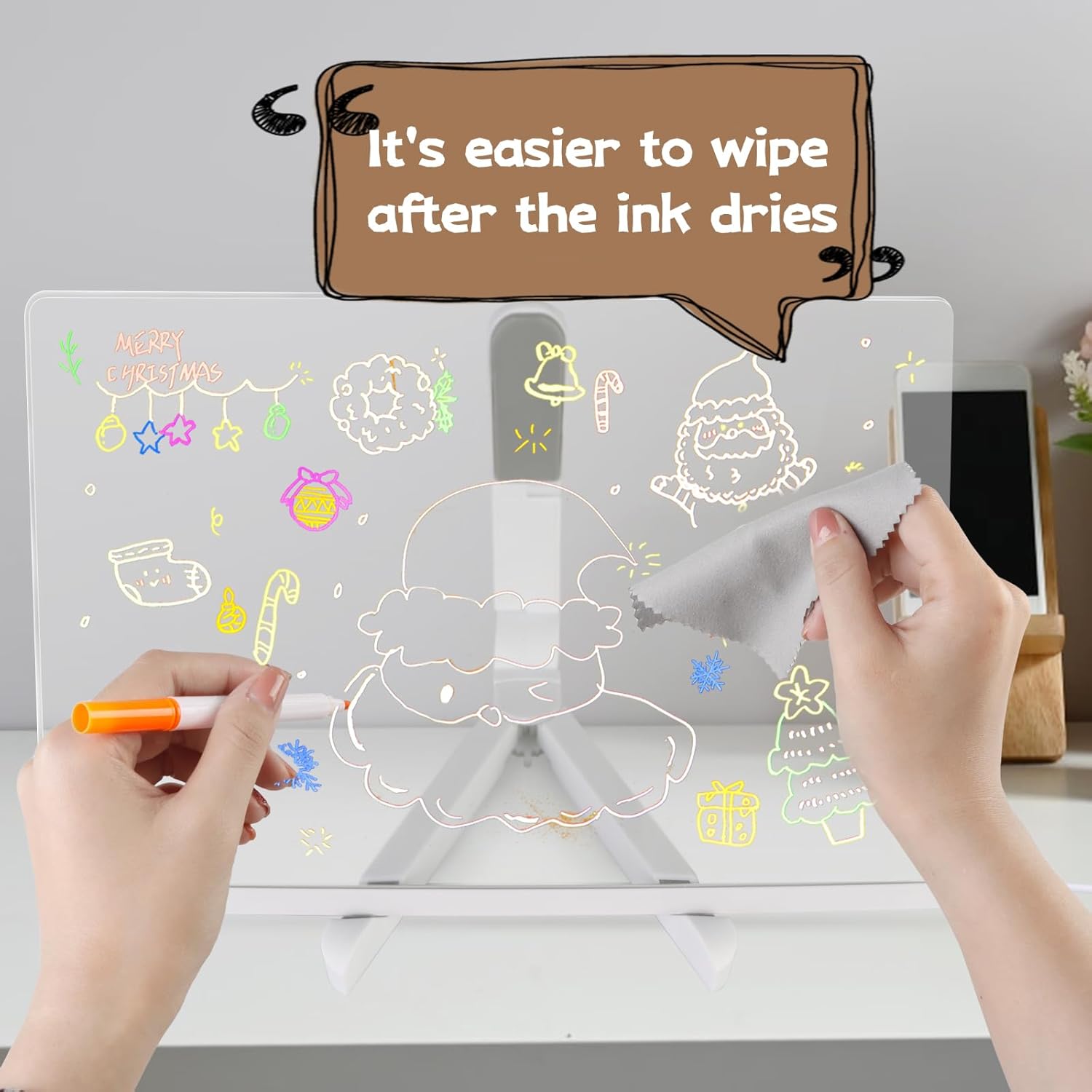 Acrylic Led Writing Board with Light (20x20cm) - Image 6