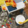 Kids Building Blocks Table With Chair