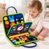 Montessori Cloth Busy Book for Toddlers | Soft Sensory Activity Book for Early Learning