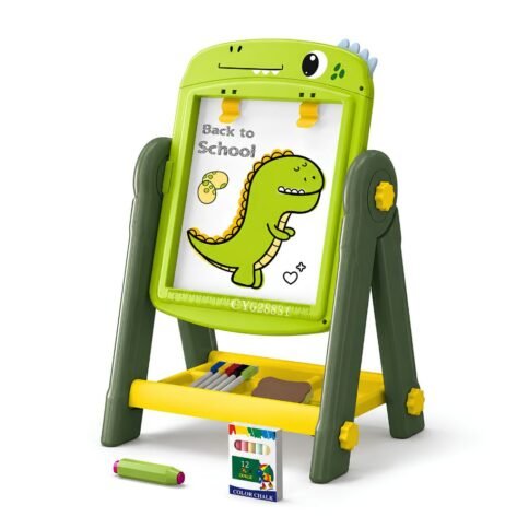 2 in 1 Magnetic Black and White Board for Kids