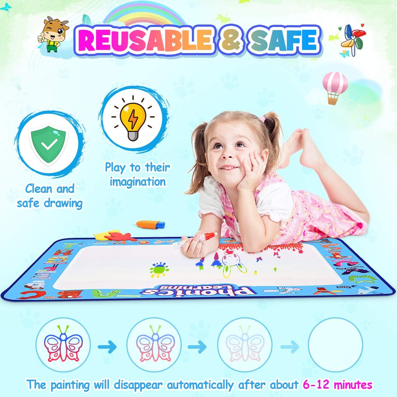 magic water painting mat for kids