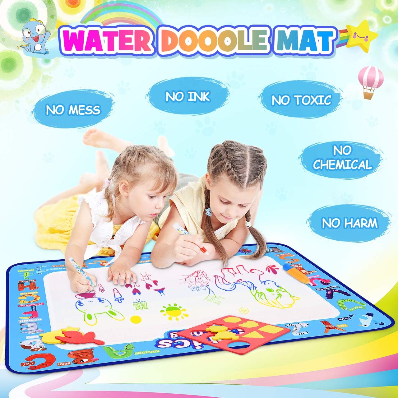 mess-free doodle mat for kids