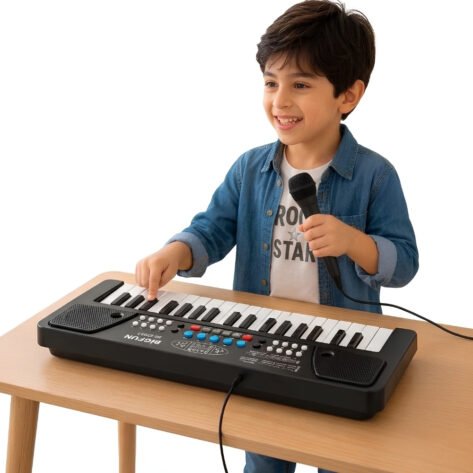 37 Keys Electronic Keyboard Piano for Kids with Microphone