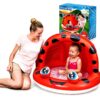 Baby Swimming Pool with Shade Canopy (38"×26")