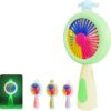 Colorful Rechargeable Mini Fan with LED Light