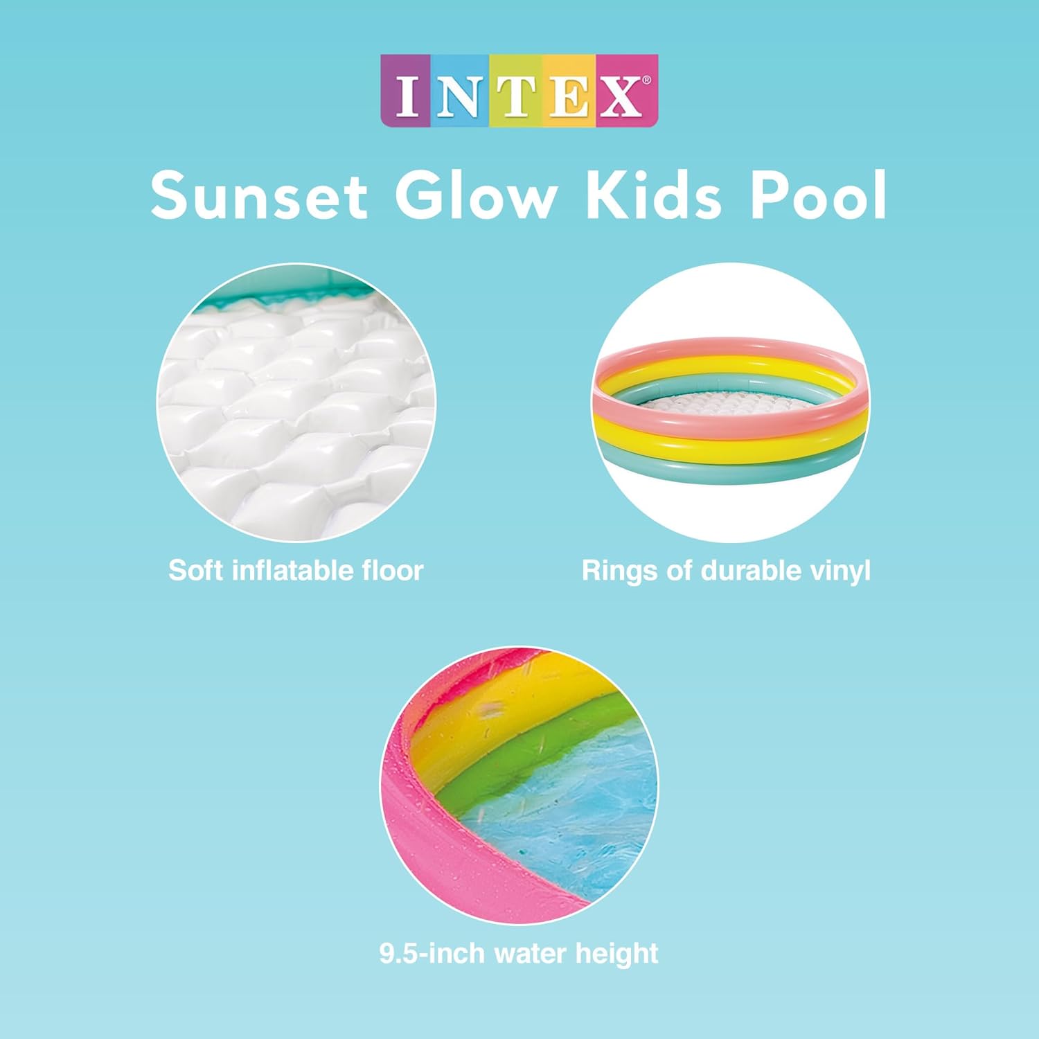 Intex swimming pool with inflatable floor