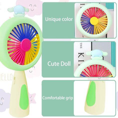 Mini rechargeable fan for kids