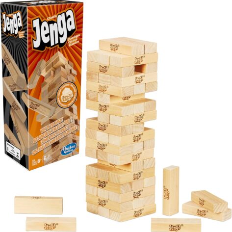 Classic Jenga Wooden Block Balancing Game – 54 Piece