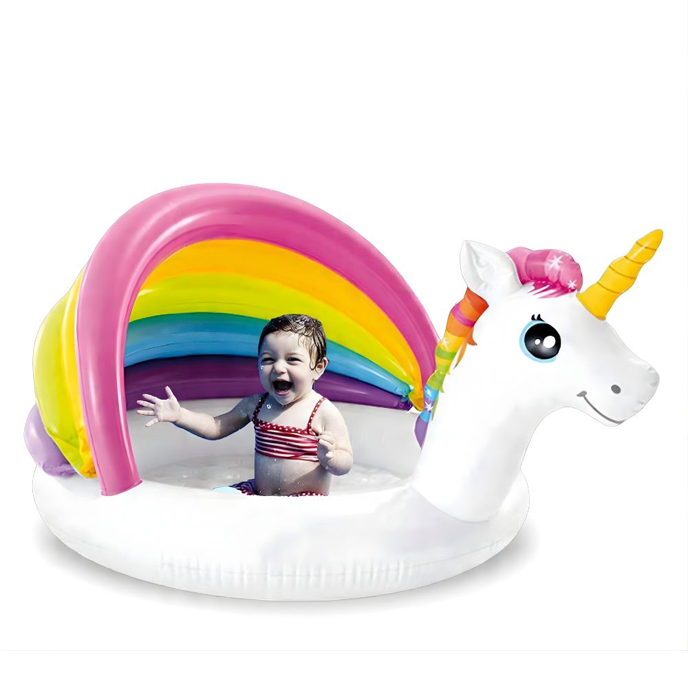 Intex Unicorn Pool with Built-in Sunshade – 50" x 40" x 27"