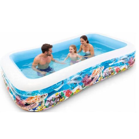 Giant Intex Tropical Reef Family Pool – 120" x 72" x 22"