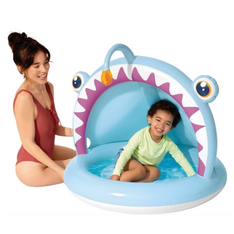 Intex Baby Fish Pool with Built-in Sunshade – 50" x 40" x 34"