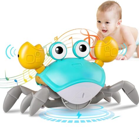Crawling Crab Baby Toy with Music & LED Lights
