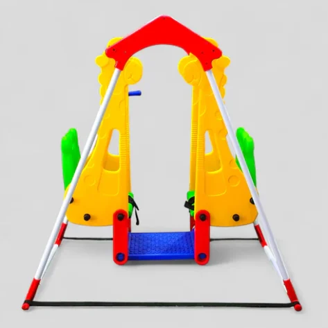 Plastic toy swing set for garden