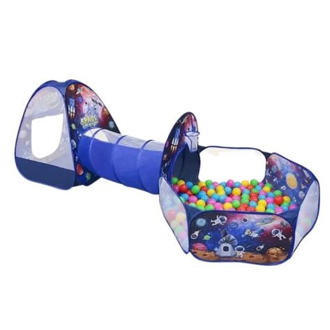 3-in-1 Kids Play Tent House Tunnel Set