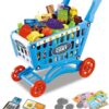 Kids Shopping Cart Toy with 54PCS Grocery Playset