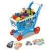 Kids Shopping Cart Toy – Pretend Play Grocery Cart with Fruits & Vegetables