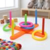 Rainbow Rings Toss Game for Kids Fun