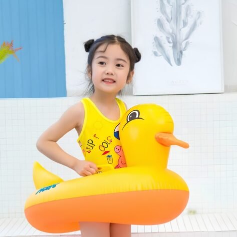 Inflatable Yellow Duck Swimming Seat for Baby & Toddlers
