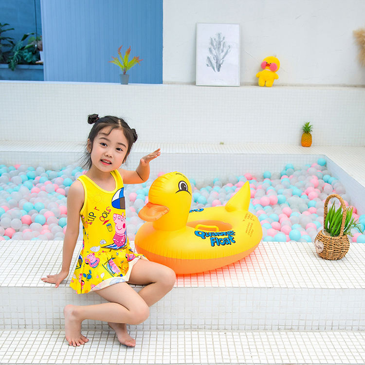 Inflatable Yellow Duck Swimming Seat for Baby & Toddlers - Image 5