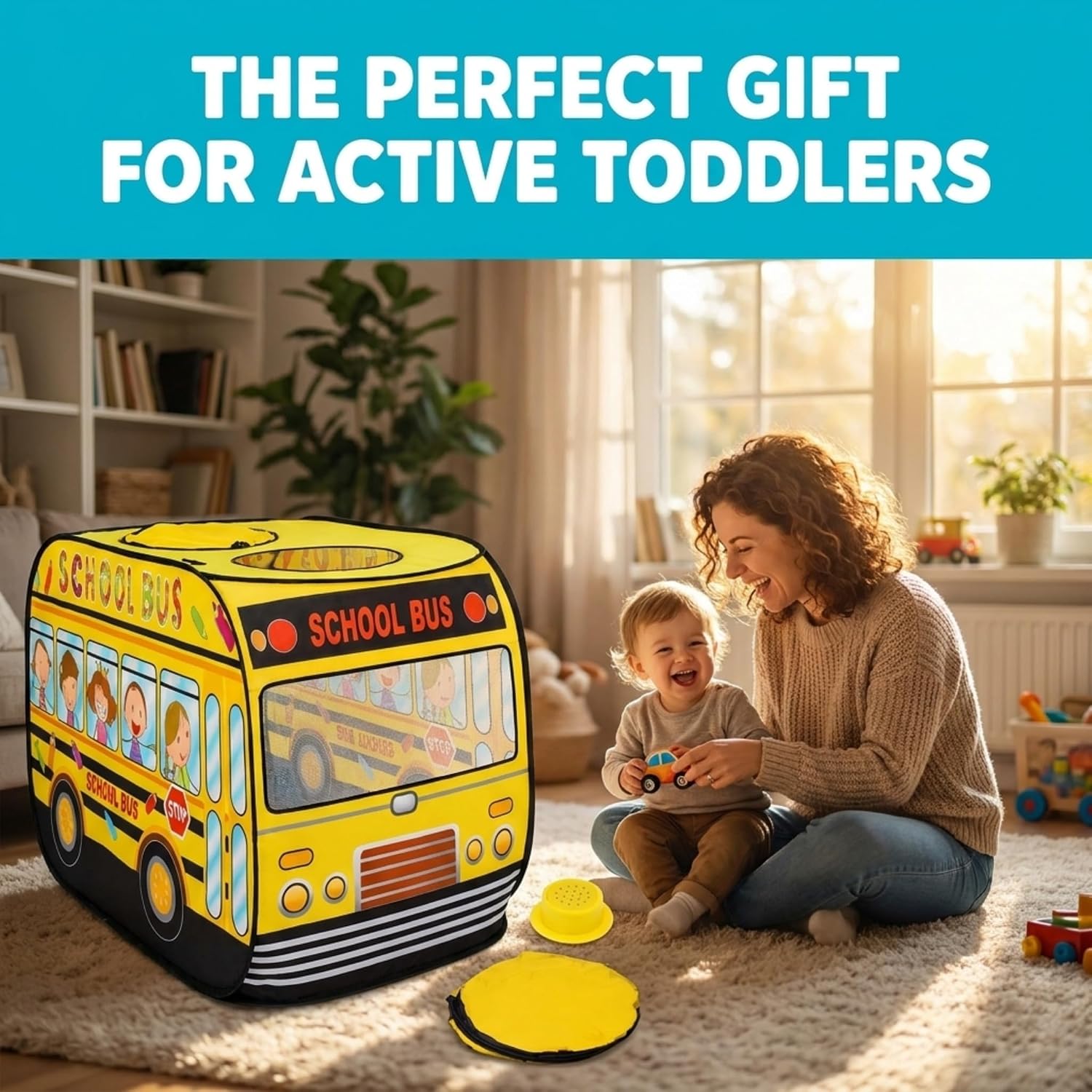 School bus play tent for kids