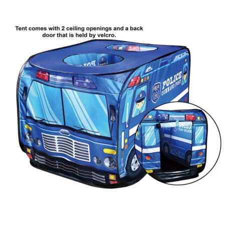 Foldable Kids Police Car Tent House