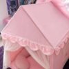 Pink Kids House Tent with Curtains for Girls | Indoor Princess Play Tent House